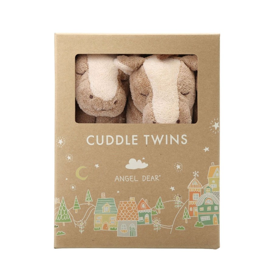 Blankies & Lovies Angel Dear | Cuddle Twins-Pony Brown