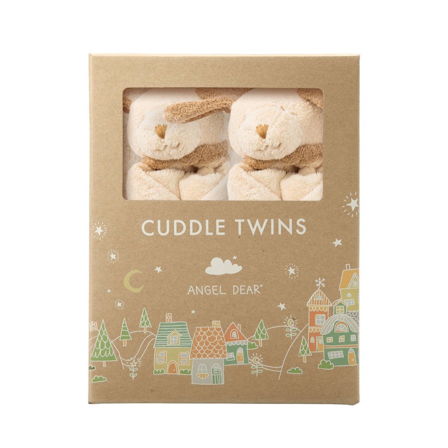 Blankies & Lovies Angel Dear | Cuddle Twins-Puppy Tan