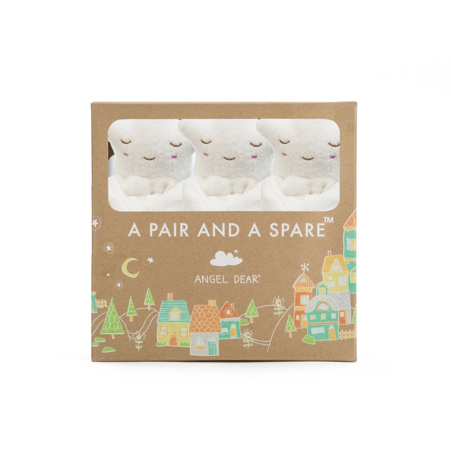 Blankies & Lovies Angel Dear | Pair And A Spare-White Star