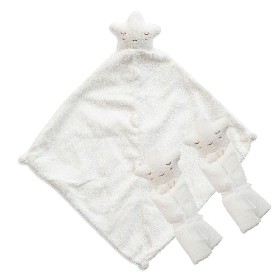 Blankies & Lovies Angel Dear | Pair And A Spare-White Star