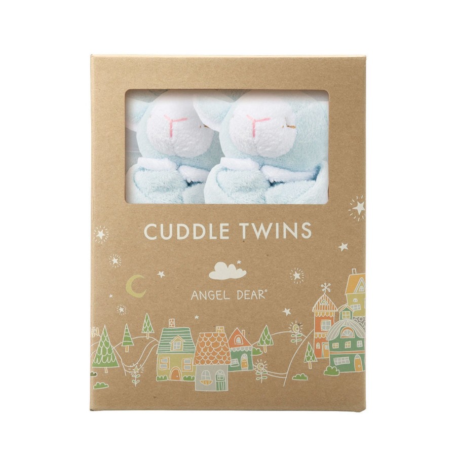 Blankies & Lovies Angel Dear | Cuddle Twins-Lamb Blue