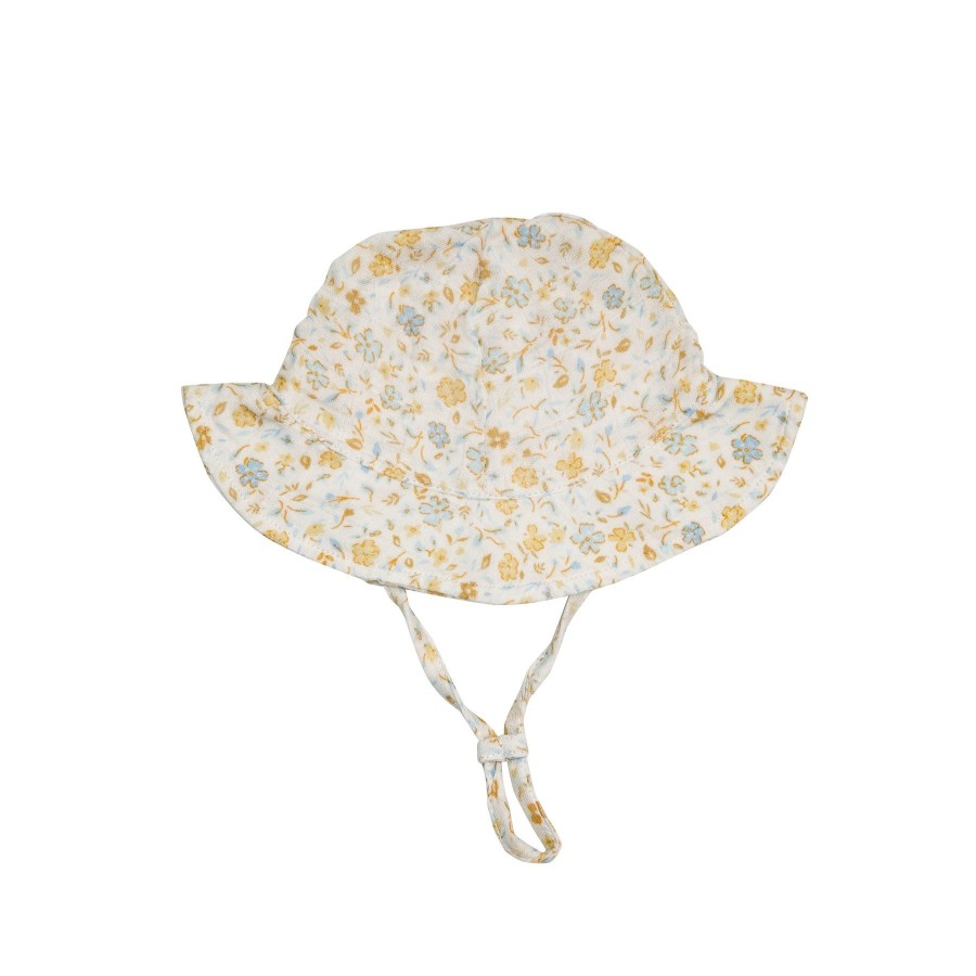 Accessories Angel Dear | Sunhat-Flaxen Floral