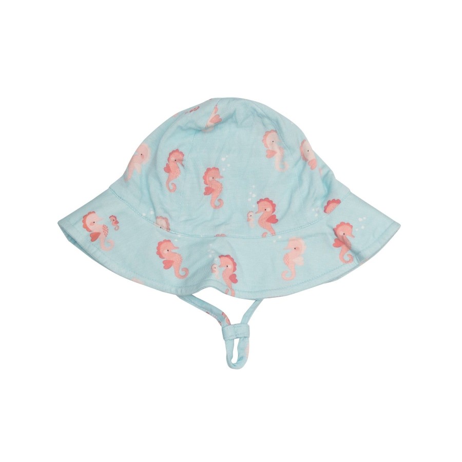 Accessories Angel Dear | Sunhat-Baby Pink Seahorses