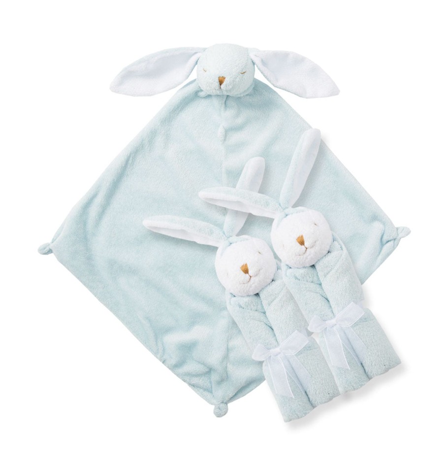 Blankies & Lovies Angel Dear | Pair And A Spare-Blue Bunny