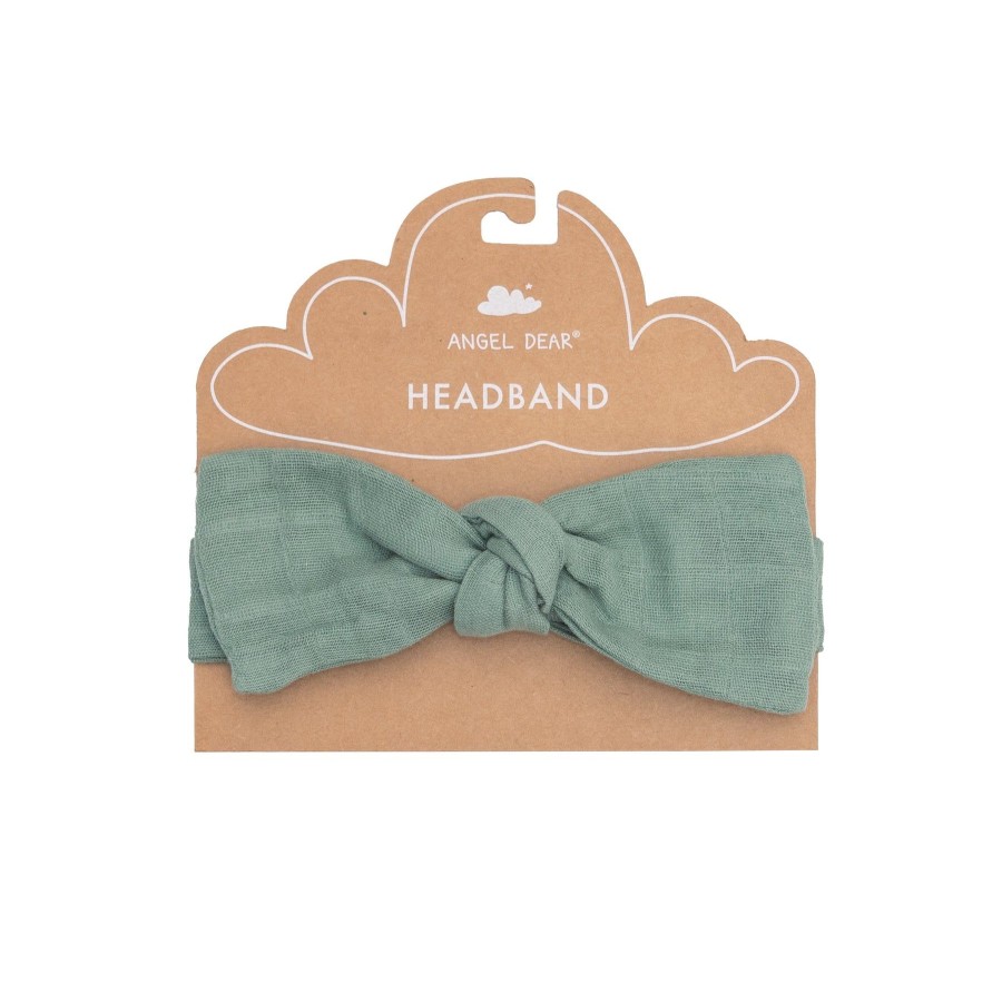 Accessories Angel Dear | Headband-Solid Muslin Fern