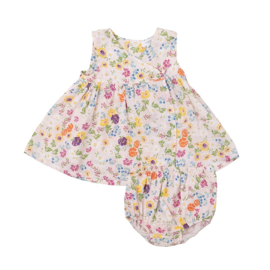 Clothing Angel Dear | Kimono Dress & Bloomer-Cheery Mix Floral