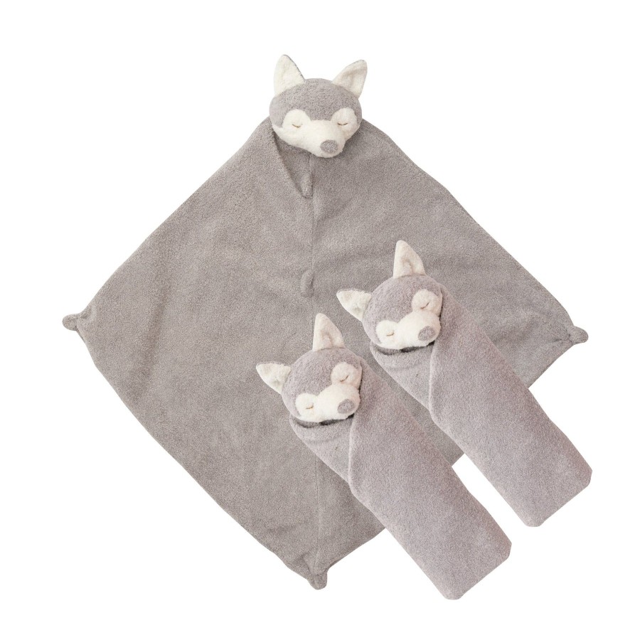 Blankies & Lovies Angel Dear | Pair And A Spare-Grey Husky