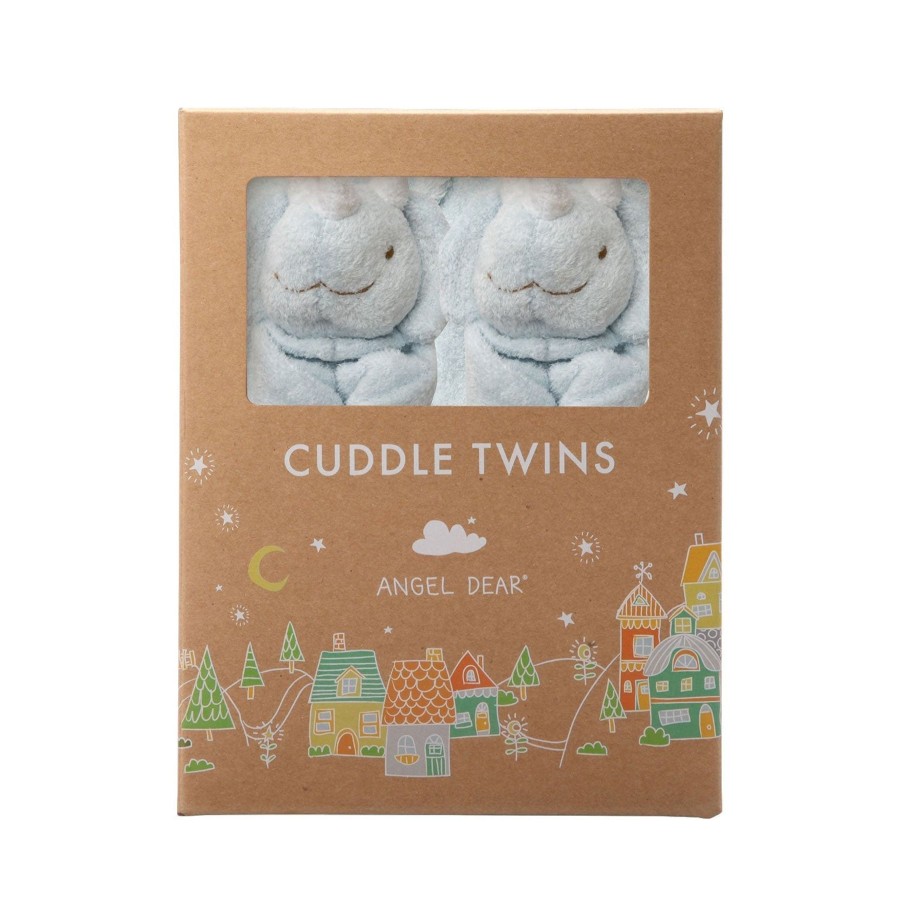 Blankies & Lovies Angel Dear | Cuddle Twins-Blue Dino