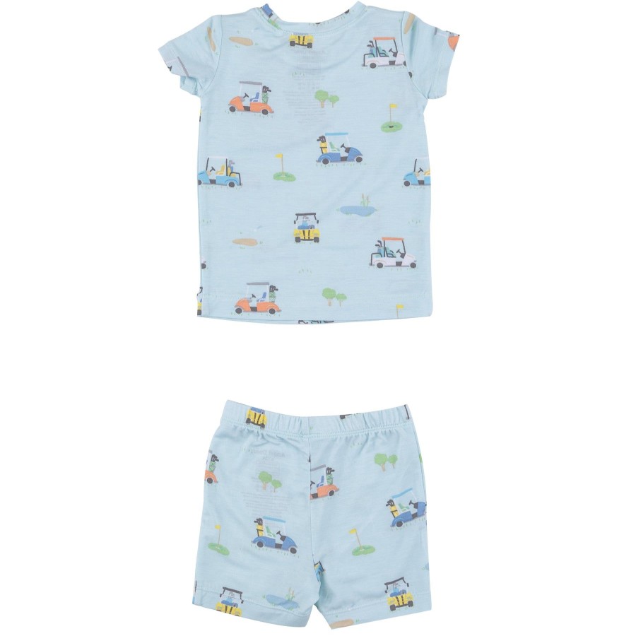 Clothing Angel Dear | Short Lounge Wear Set-Golf Carts Blue