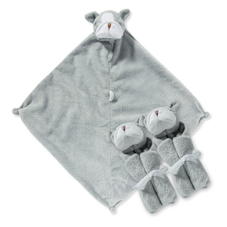 Blankies & Lovies Angel Dear | Pair And A Spare-Grey Bulldog