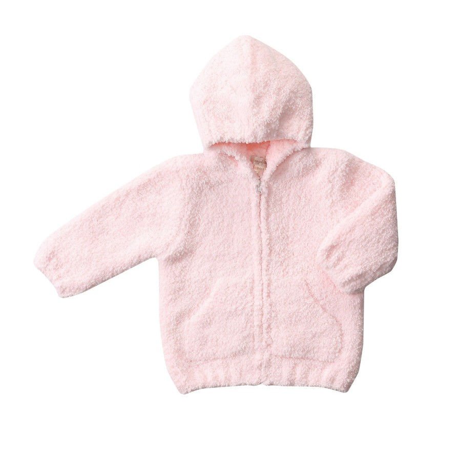 Outerwear Angel Dear | Chenille Hoodie-Pretty Pink