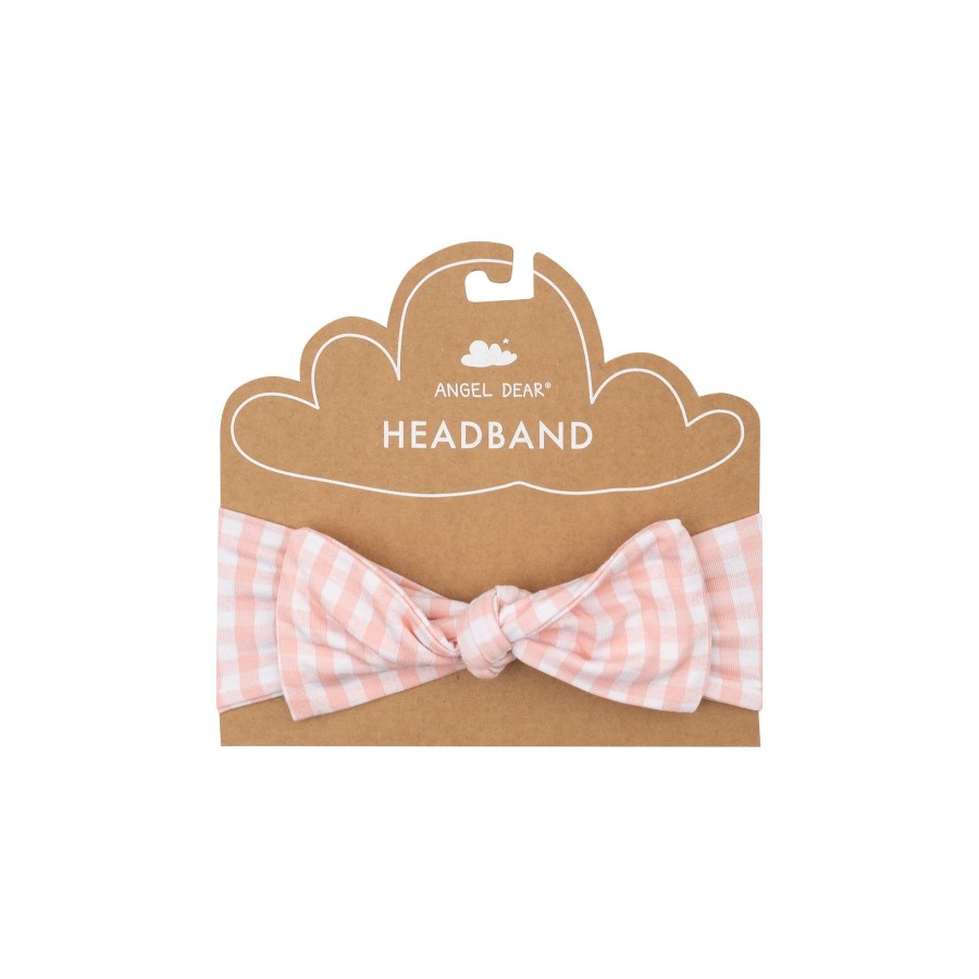 Accessories Angel Dear | Headband-Mini Gingham Pink