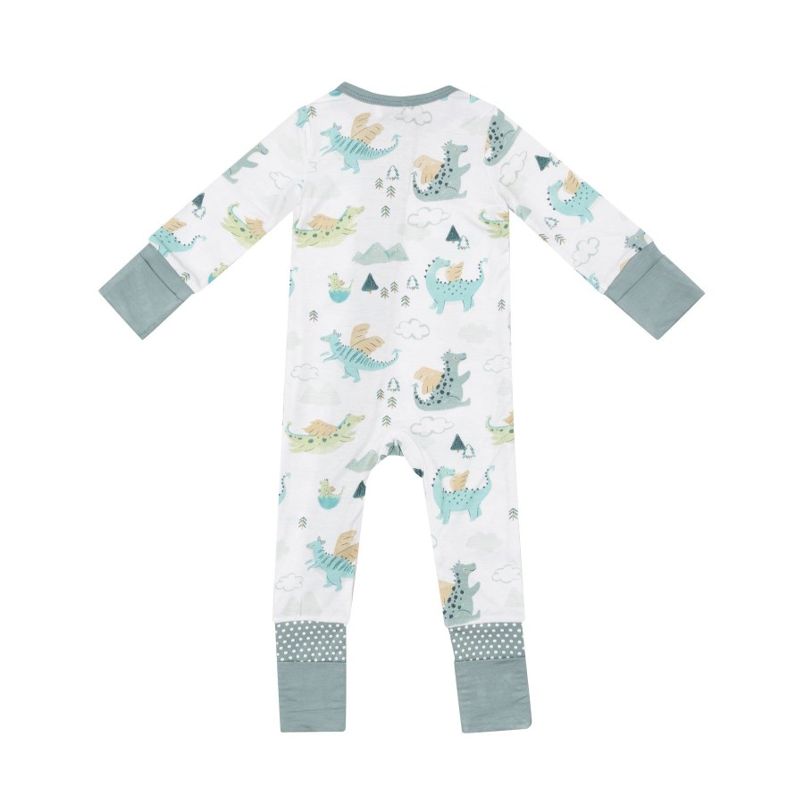 Clothing Angel Dear | 2 Way Zipper Romper-Dragons