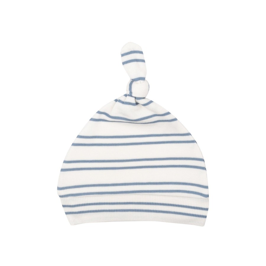 Accessories Angel Dear | Rib Knotted Hat-Anchor Rib Stripe