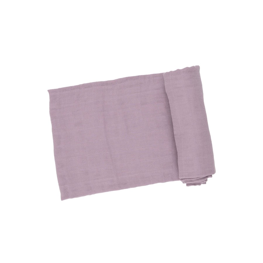 Accessories Angel Dear | Swaddle Blanket-Dusty Lavendar Solid Muslin