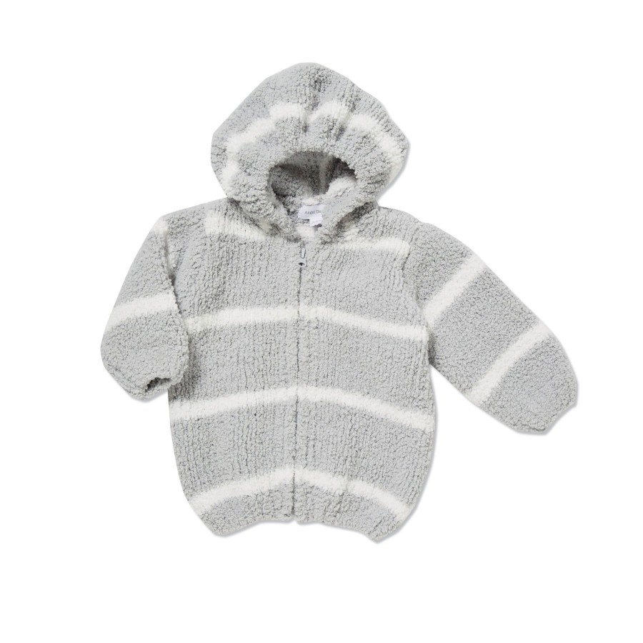 Outerwear Angel Dear | Copy Of Chenille Hoodie-Grey / Ivory