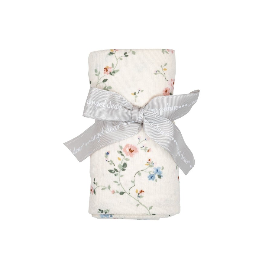 Accessories Angel Dear | Rib Swaddle Blanket-Climbing Roses