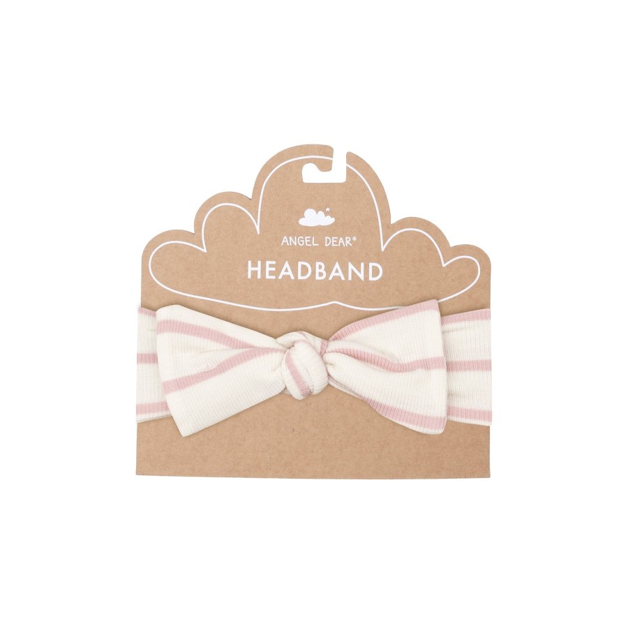 Accessories Angel Dear | Rib Headband-Silver Pink + Sugar Swizzle