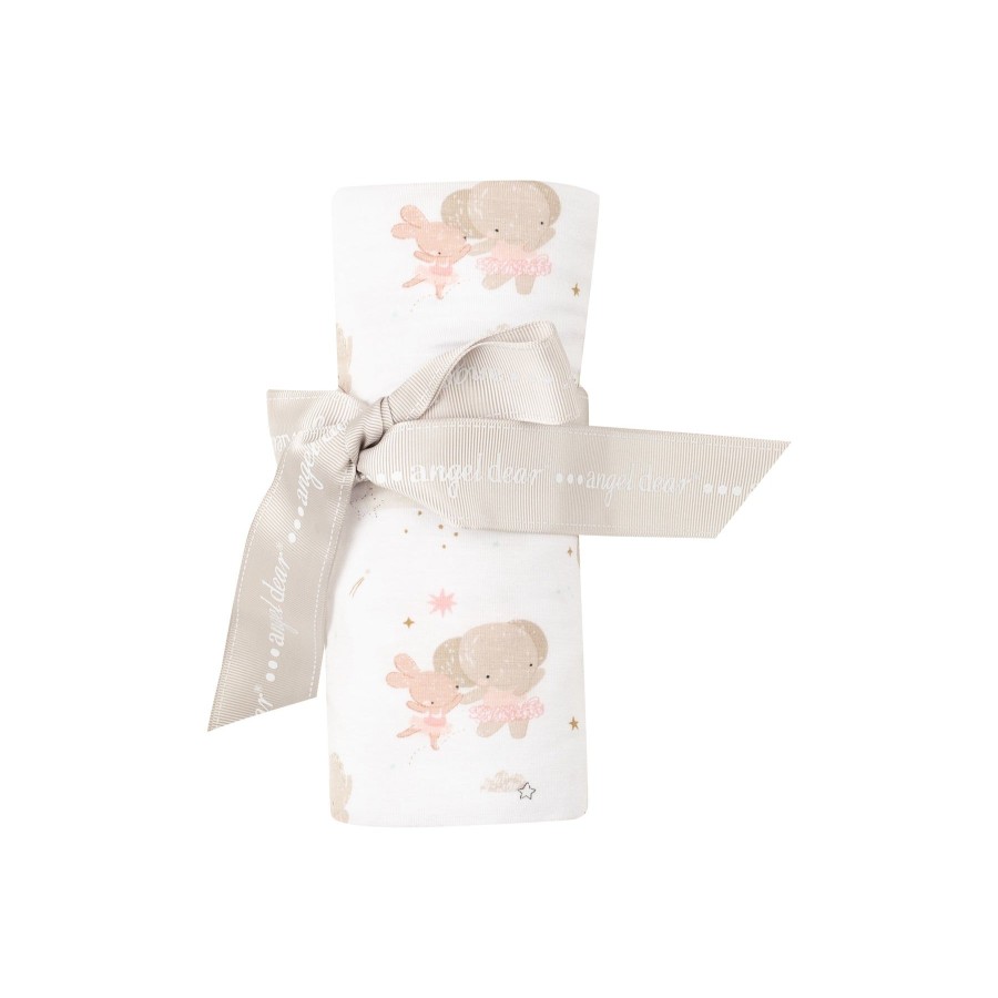 Accessories Angel Dear | Swaddle Blanket-Elephant + Bunny Ballerinas