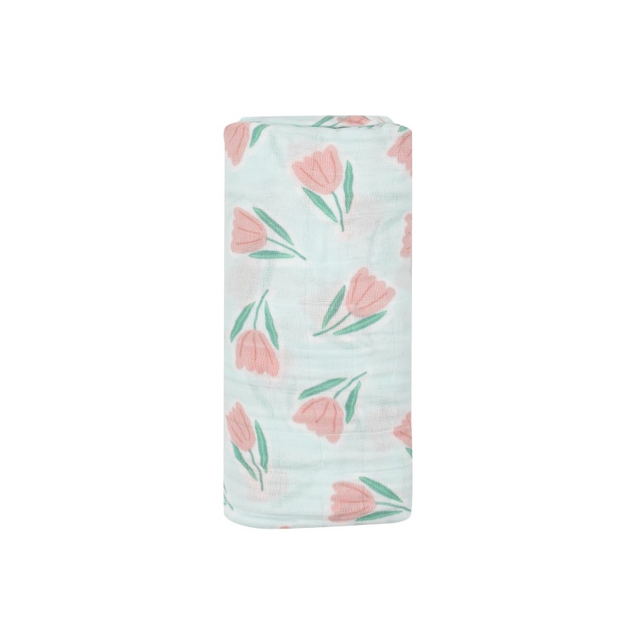 Accessories Angel Dear | Swaddle Blanket-Tulips