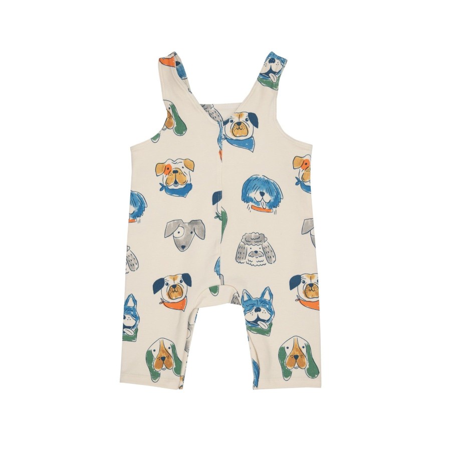 Clothing Angel Dear | French Terry Overalls-Furry Friends