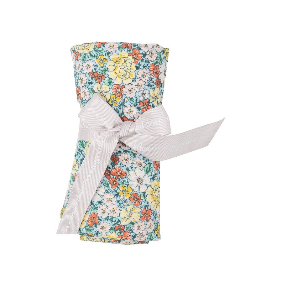 Accessories Angel Dear | Swaddle Blanket-Golden Peony Floral