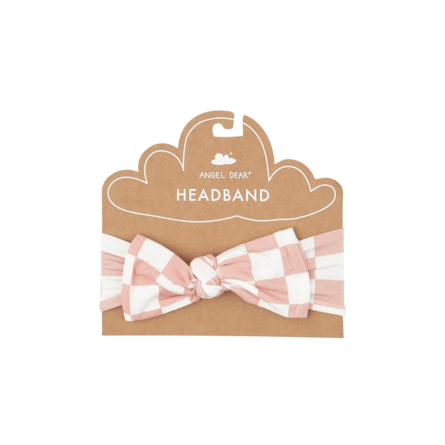 Accessories Angel Dear | Headband-Checkerboard Pink