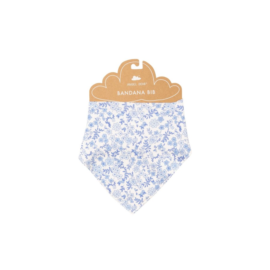 Accessories Angel Dear | Bandana Bib-Blue Calico Floral