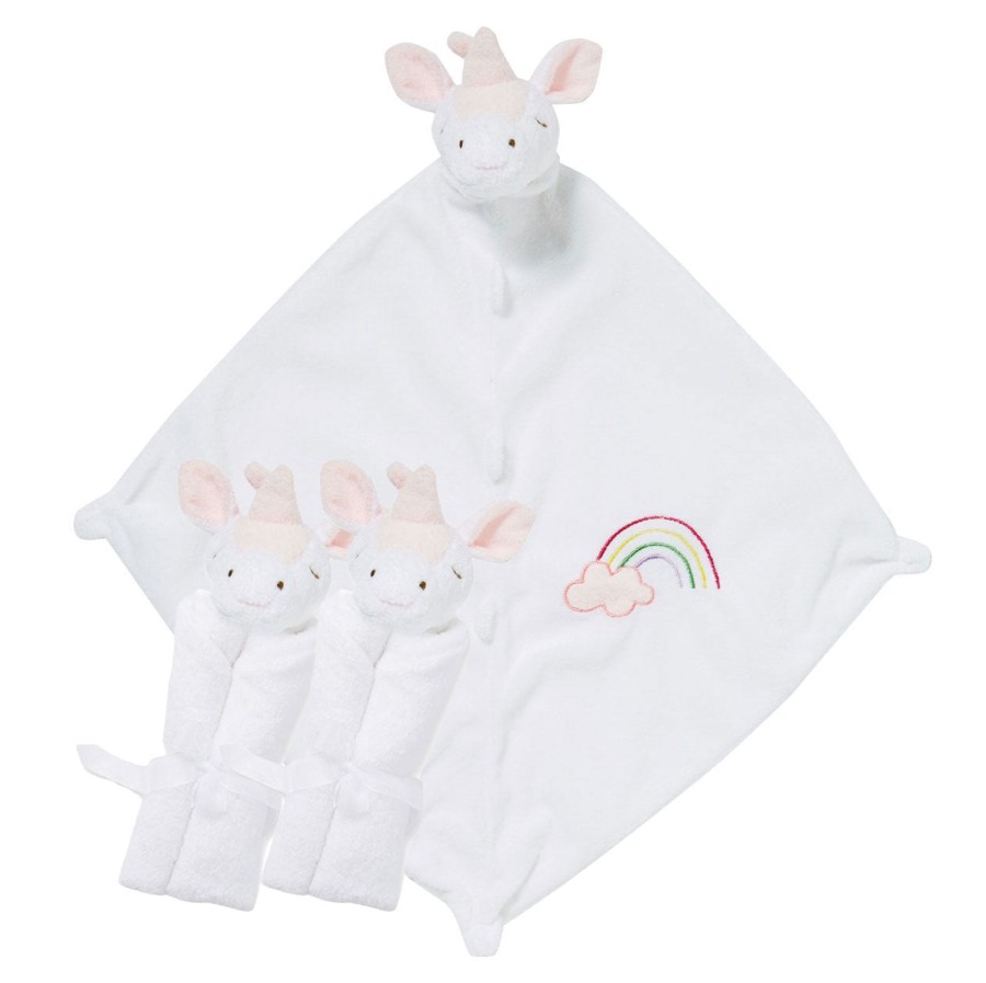 Blankies & Lovies Angel Dear | Pair And A Spare-Unicorn White