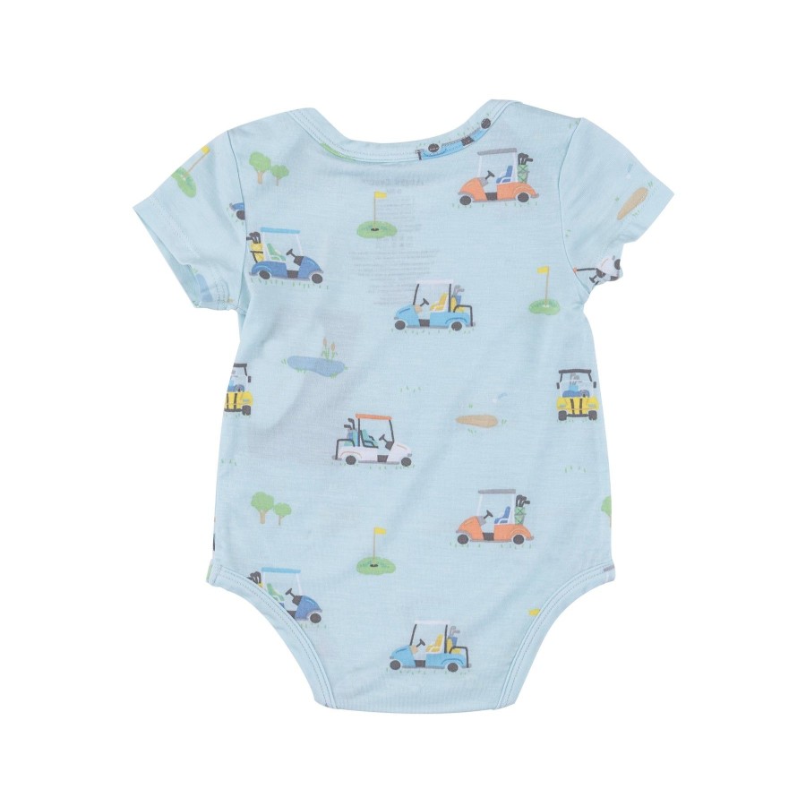 Clothing Angel Dear | Bodysuit-Golf Carts Blue