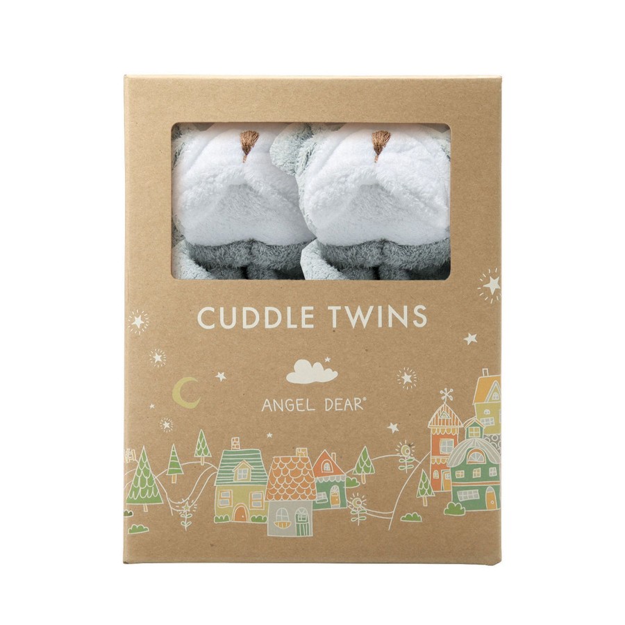 Blankies & Lovies Angel Dear | Cuddle Twins-Bulldog Grey