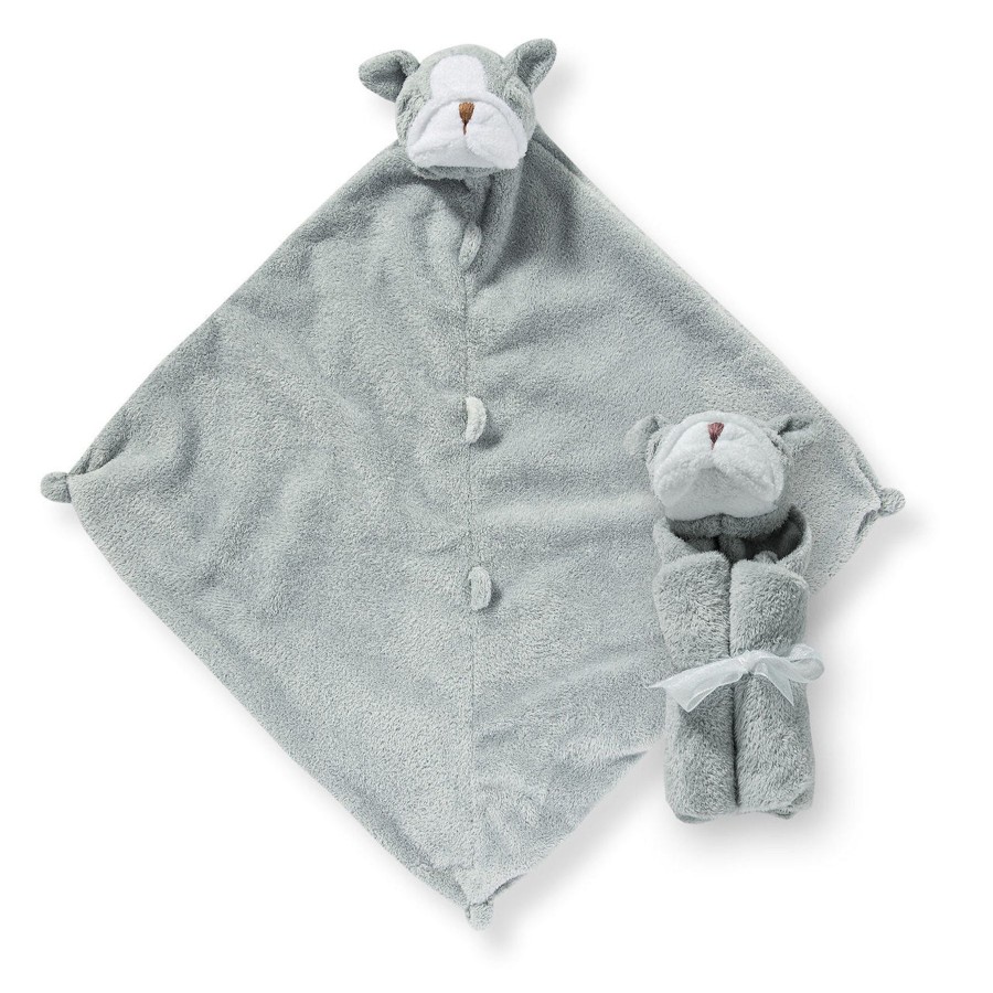 Blankies & Lovies Angel Dear | Cuddle Twins-Bulldog Grey