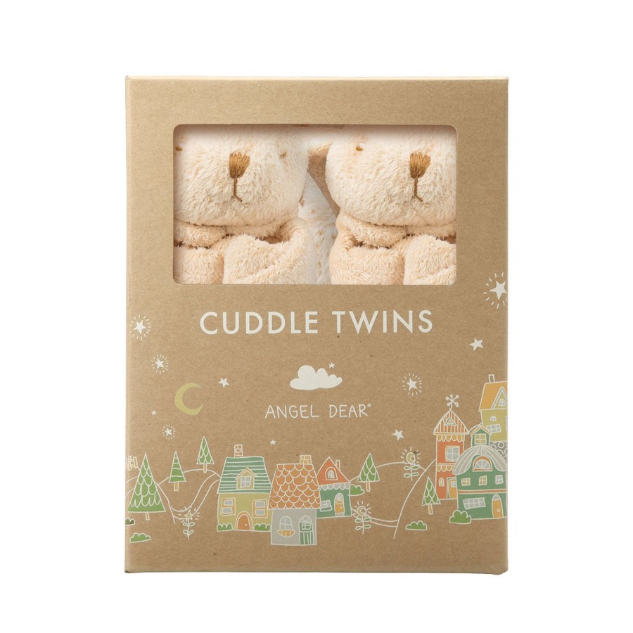 Blankies & Lovies Angel Dear | Cuddle Twins-Bunny Beige