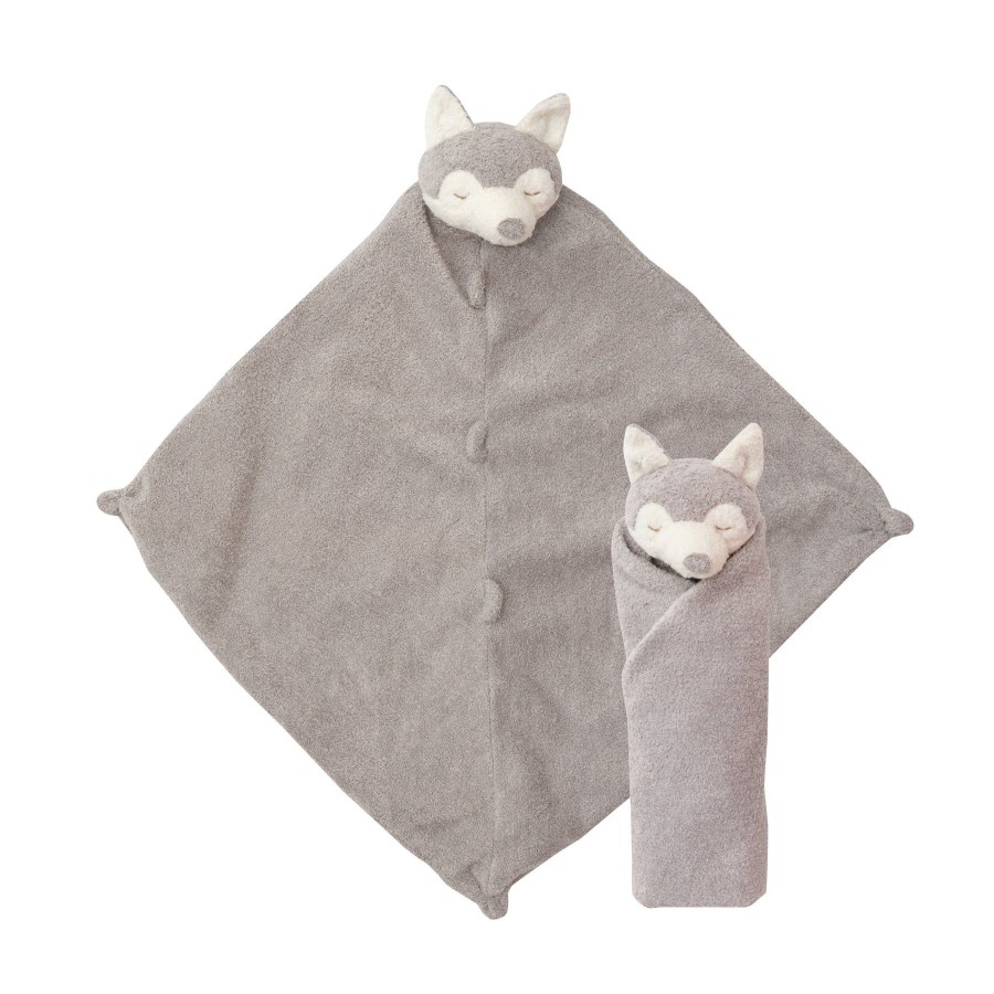 Blankies & Lovies Angel Dear | Cuddle Twins-Grey Husky