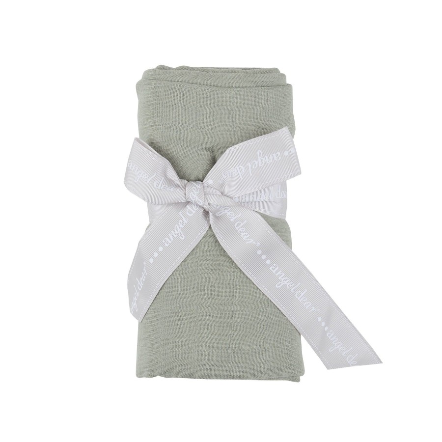 Accessories Angel Dear | Swaddle Blanket-Desert Sage Solid Muslin