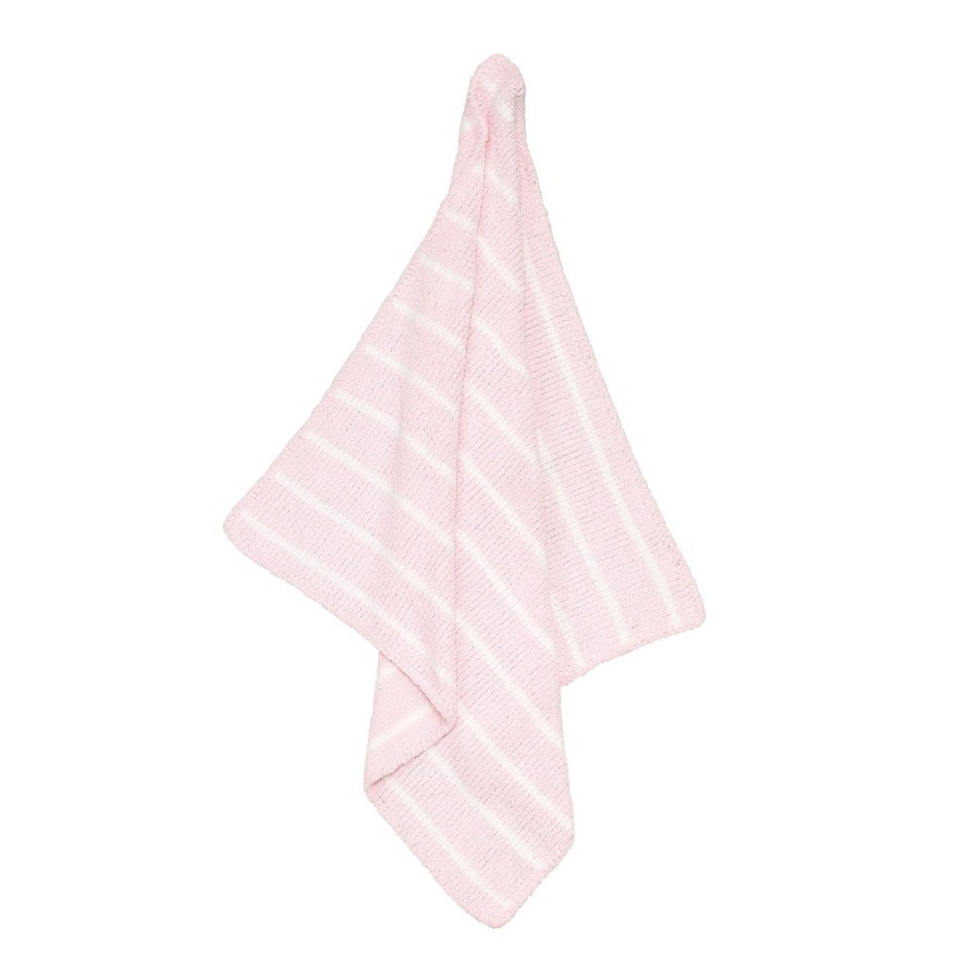 Blankies & Lovies Angel Dear | Chenille Blanket-Pretty Pink / Ivory