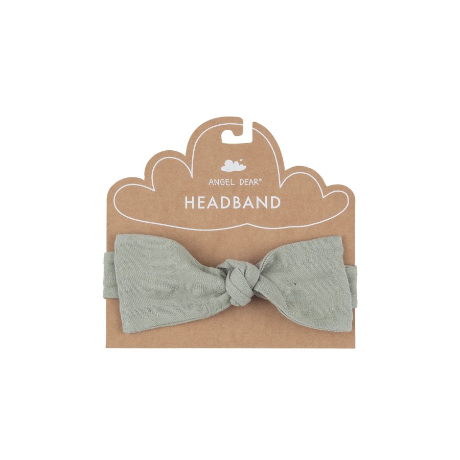 Accessories Angel Dear | Headband-Desert Sage Solid Muslin