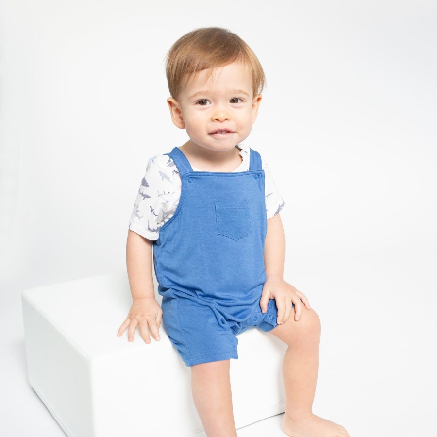 Clothing Angel Dear | Overall Shortie-Regatta Solid