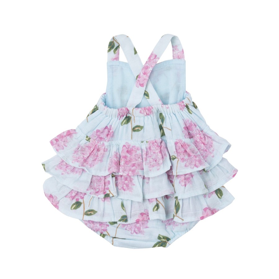 Clothing Angel Dear | Ruffle Sunsuit-Hydrangeas