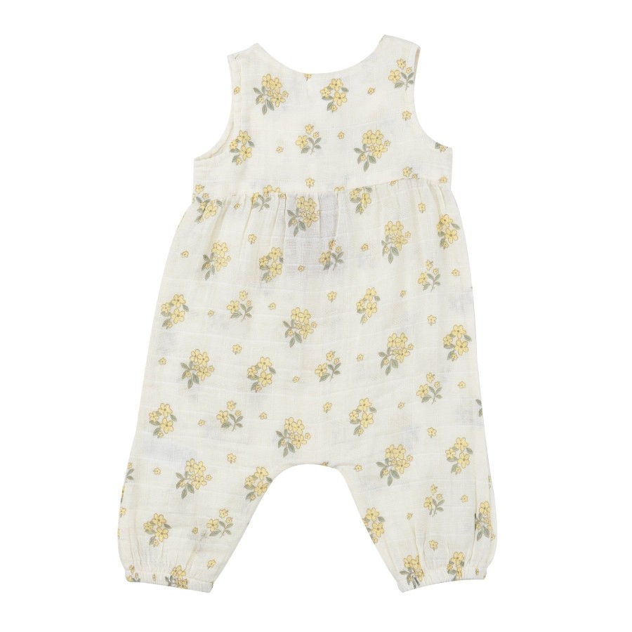 Clothing Angel Dear | Front Opening Romper-Buttercup Bouquets