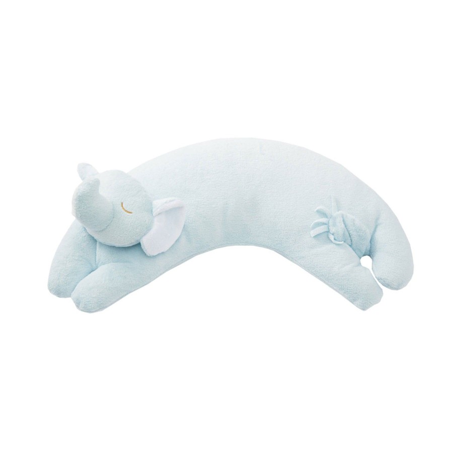 Accessories Angel Dear | Curved Pillow-Blue Elephant