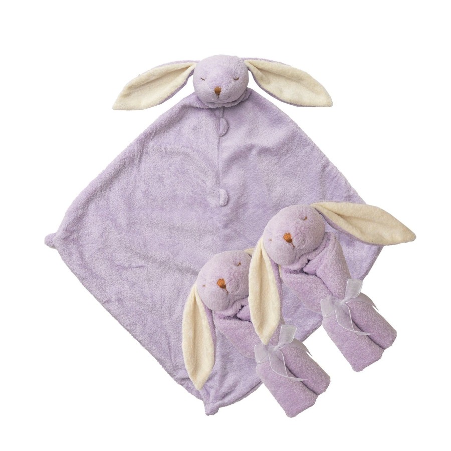 Blankies & Lovies Angel Dear | Pair And A Spare-Lavender Bunny