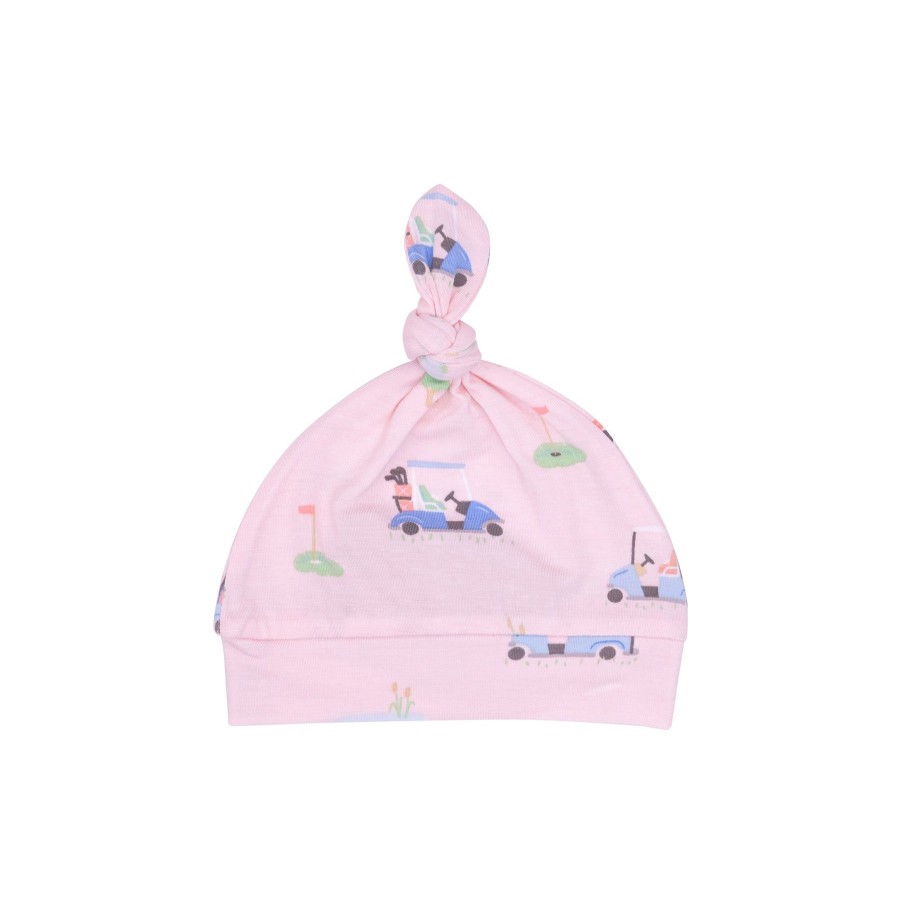 Accessories Angel Dear | Knotted Hat-Golf Carts Pink