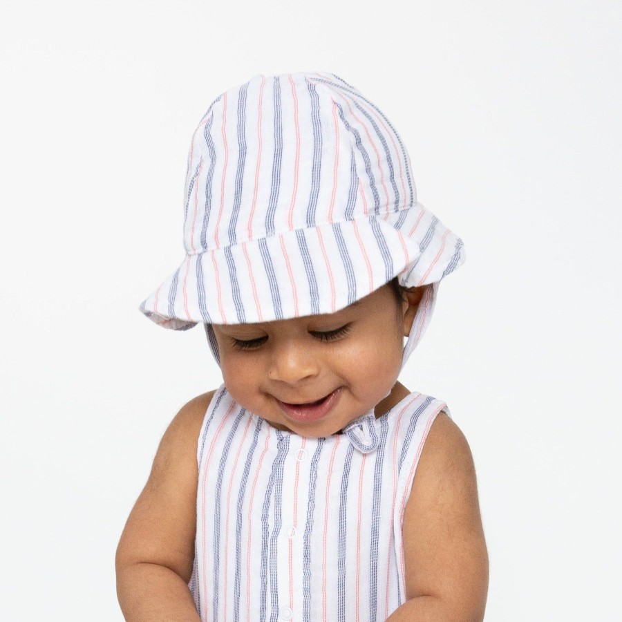 Accessories Angel Dear | Sunhat-Nautical Ticking Stripe