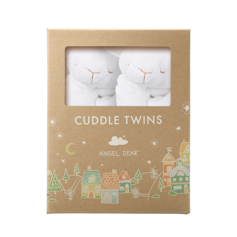 Blankies & Lovies Angel Dear | Cuddle Twins-Lamb White