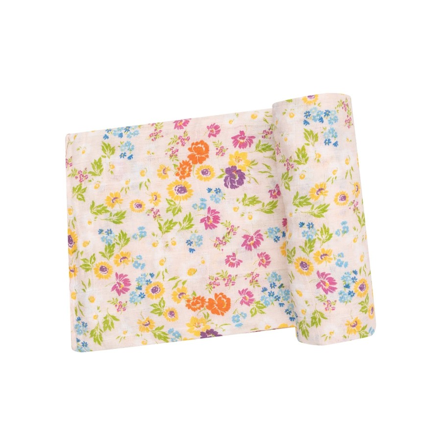 Accessories Angel Dear | Swaddle Blanket-Cheery Mix Floral