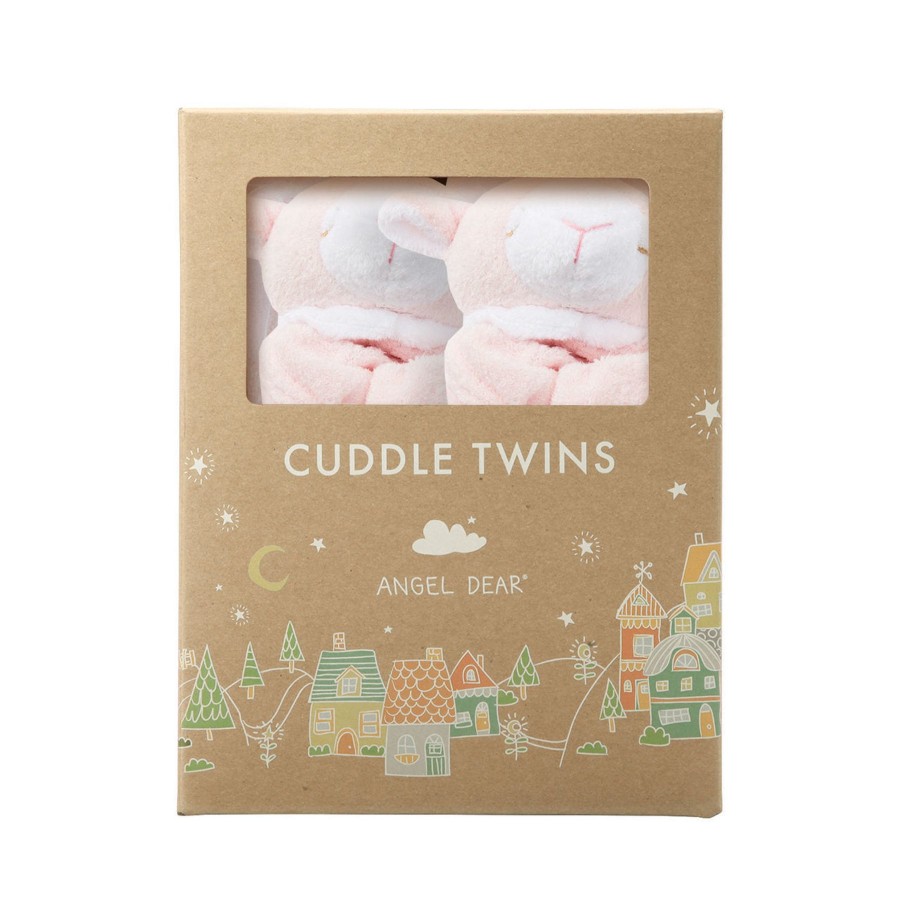 Blankies & Lovies Angel Dear | Cuddle Twins-Lamb Pink