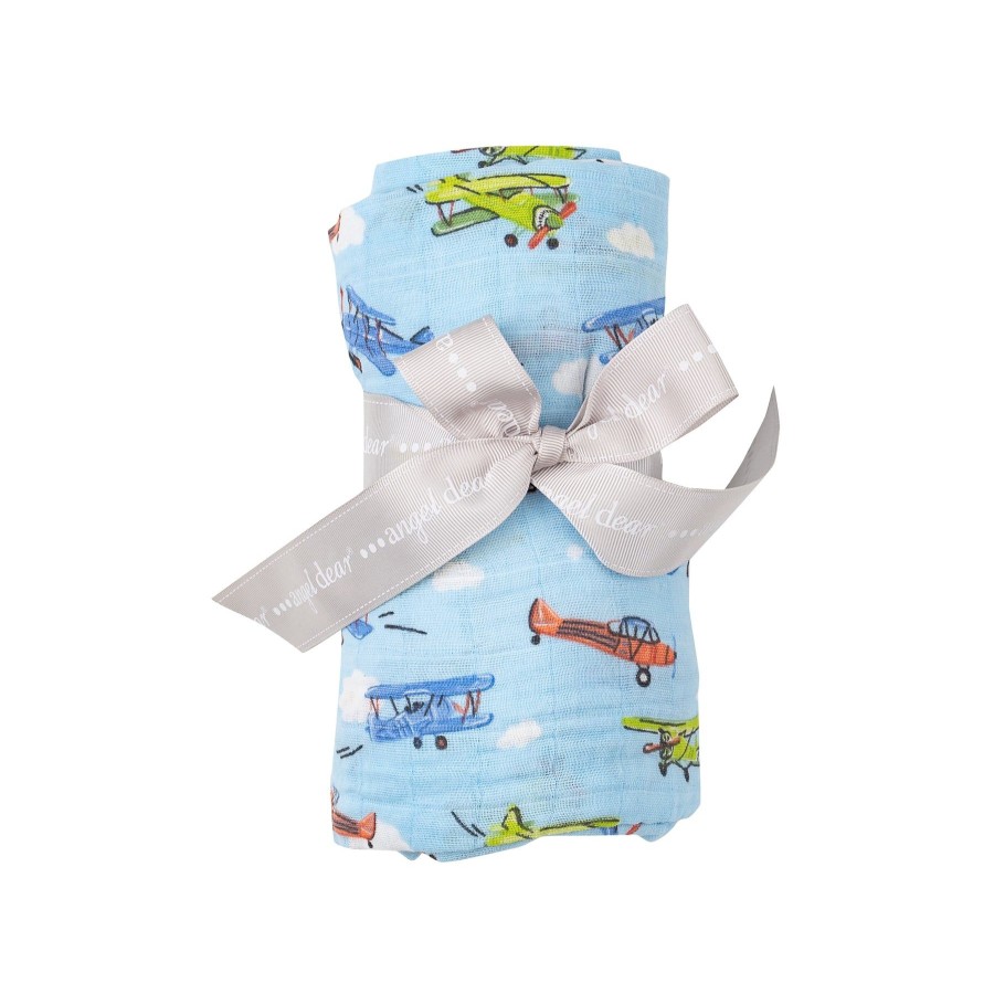 Accessories Angel Dear | Swaddle Blanket-Vintage Planes