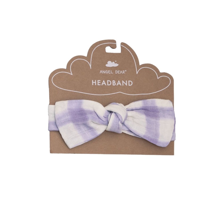 Accessories Angel Dear | Headband-Lavender Rose + Gingham