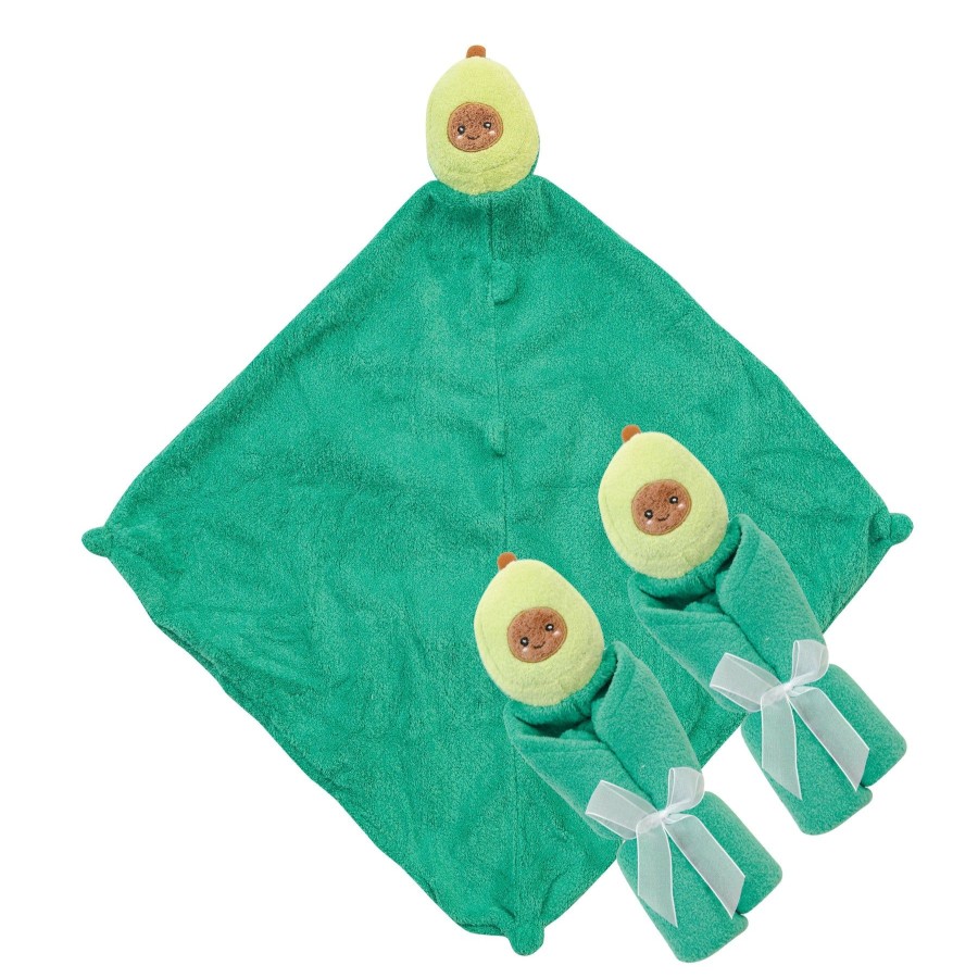 Blankies & Lovies Angel Dear | Pair And A Spare-Avocado